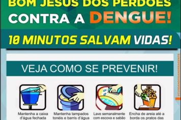 BOM JESUS DOS PERDÕES CONTRA A DENGUE