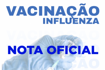 NOTA SOBRE A VACINAÇÃO DA INFLUENZA 2021