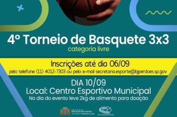 4° TORNEIO DE BASQUETE 3X3 