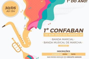 Vem aí o primeiro CONFABAN de Bom Jesus dos Perdões !