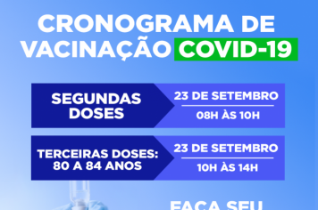 CRONOGRAMA DE VACINAÇÃO CONTRA A COVID-19