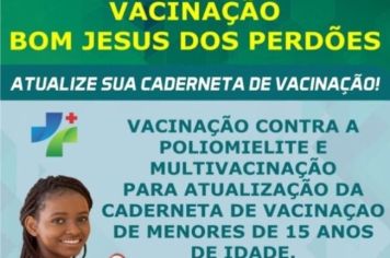 VACINAÇÃO BOM JESUS DOS PERDÕES