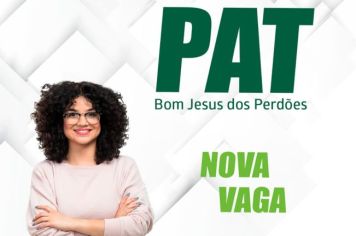 NOVAS VAGAS NO PAT