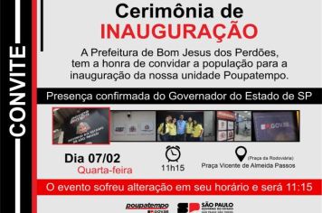 INAUGURAÇÃO POUPATEMPO