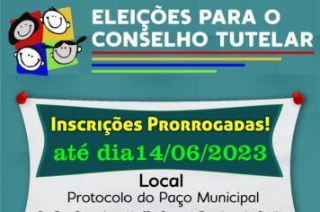 INSCRIÇÃO PRORROGADAS!