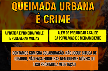 Queimada Urbana é Crime