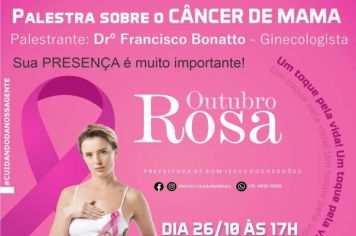 PALESTRA SOBRE O CÂNCER DE MAMA