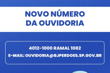 NOVO NÚMERO DA OUVIDORIA