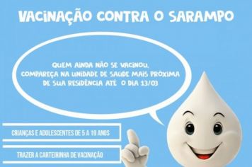 CAMPANHA DE VACINAÇÃO CONTRA O SARAMPO