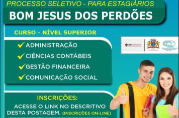 PROCESSO SELETIVO - PARA ESTAGIÁRIOS