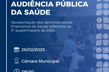 AUDIÊNCIA PÚBLICA DA SAÚDE