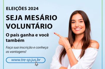 VENHA SER UM MESÁRIO VOLUNTÁRIO