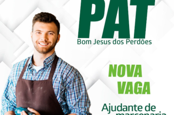 NOVAS VAGAS NO PAT