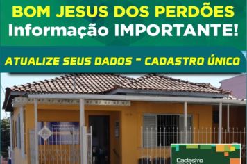 ATENÇÃO PARA O PRAZO DE RECADASTRO DO CADASTRO ÚNICO