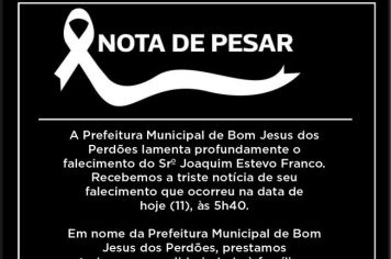 NOTA DE PESAR