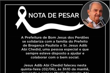 NOTA DE PESAR