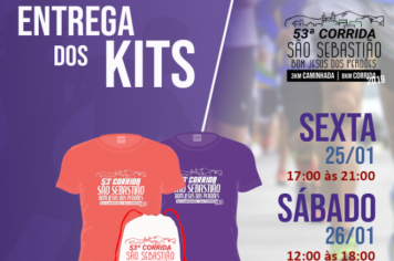 RETIRADA DOS KITS DA 53ª CORRIDA DE SÃO SEBASTIÃO