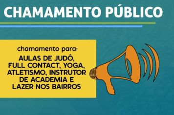 CHAMAMENTO PÚBLICO 