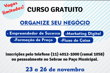 Curso Sebrae