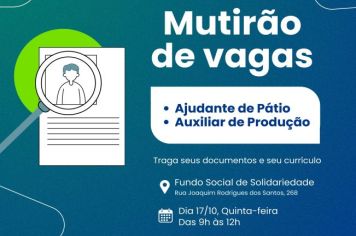 MUTIRÃO DE VAGAS
