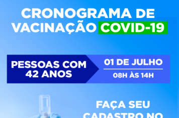 VACINAÇÃO CONTRA A COVID-19 RETORNA NESSA QUINTA-FEIRA