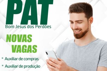 17 NOVAS VAGAS NO PAT