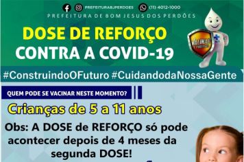 DOSE DE REFORÇO CONTRA A COVID-19