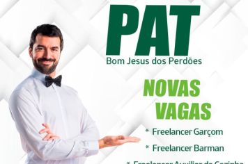 NOVAS VAGAS NO PAT