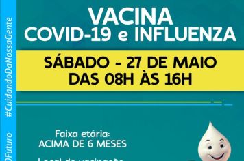 VACINAÇÃO COVID-19 E INFLUENZA