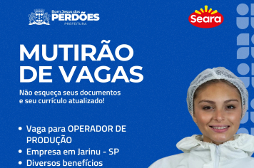 MUTIRÃO DE VAGAS