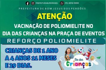 VACINAÇÃO DE POLIOMELITE 