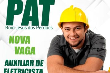 NOVAS VAGAS NO PAT