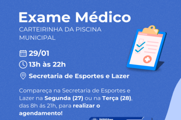 EXAME MÉDICO CARTEIRINHA