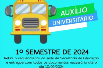 AUXÍLIO UNIVERSITÁRIO