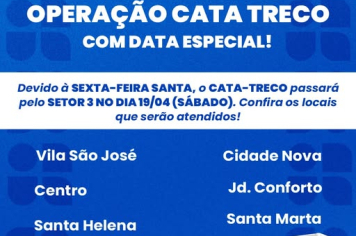 OPERAÇÃO CATA-TRECO – DATA ESPECIAL