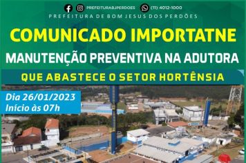 MANUTENÇÃO PREVETIVA NA ADUTORA 