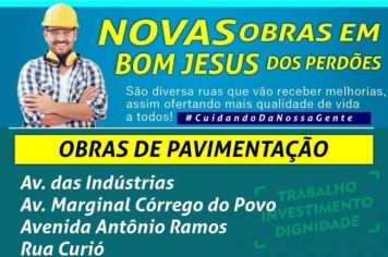 NOVAS OBRAS EM BOM JESUS DOS PERDÕES 