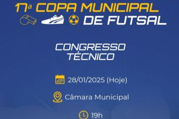 17ª COPA MUNICIPAL DE FUTSAL