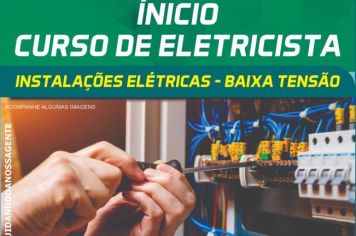 ÍNICIO DO CURSO DE ELETRICISTA