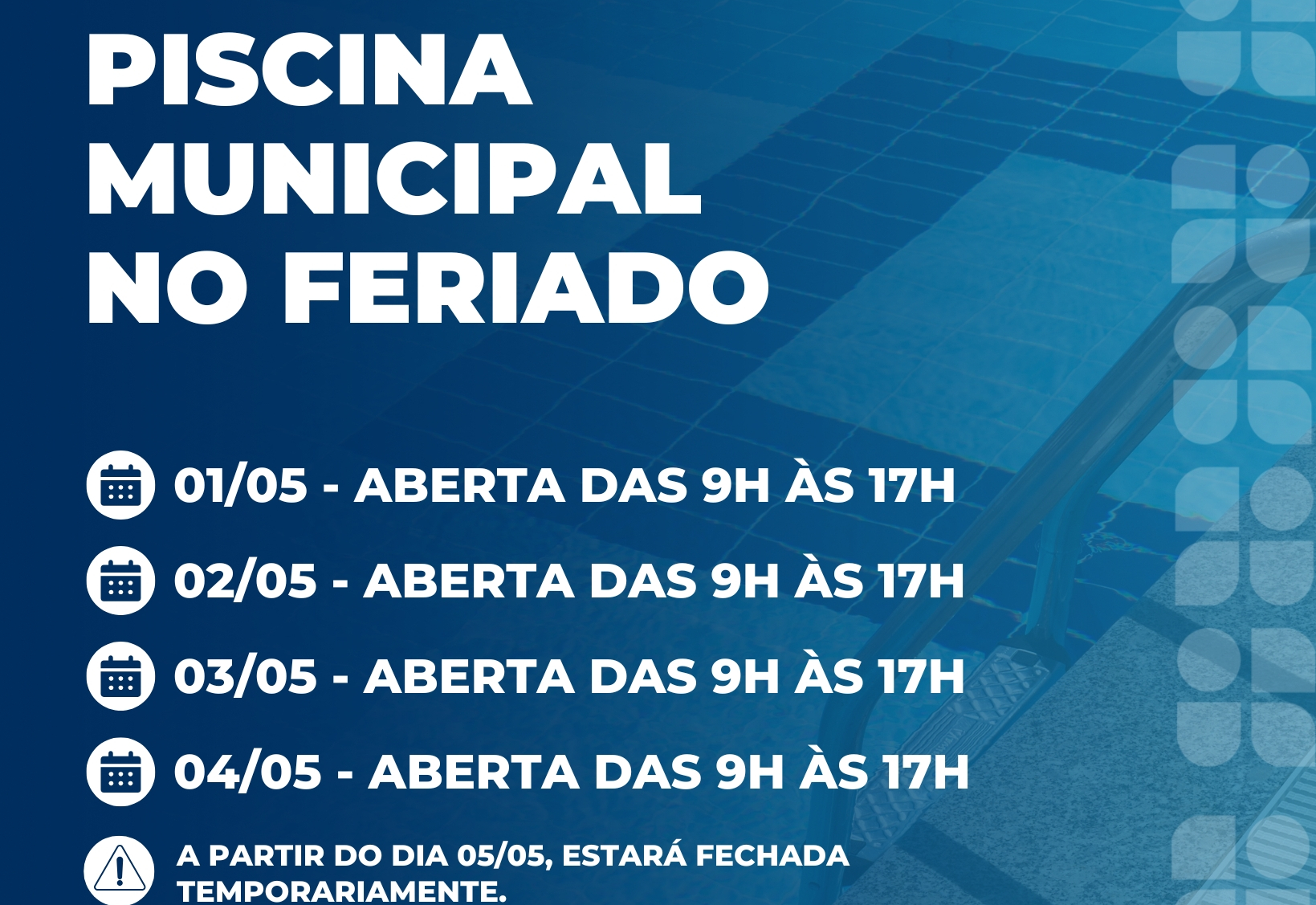 FUNCIOMENTO DA PISICINA MUNICIPAL