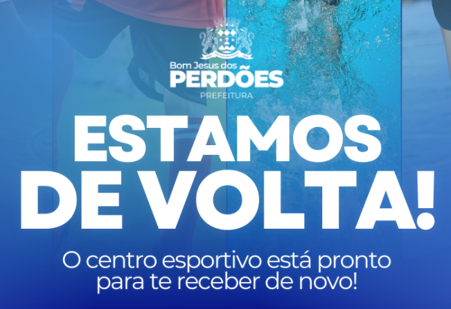 AS AULAS NO CENTRO ESPORTIVO ESTÃO DE VOLTA!