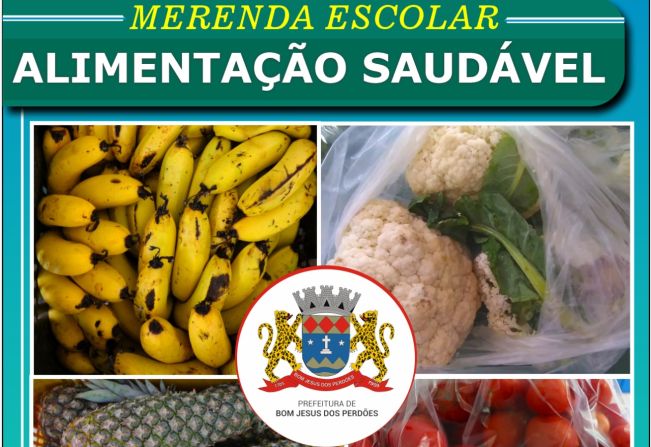 MERENDA ESCOLA - ALIMENTAÇÃO SAUDÁVEL