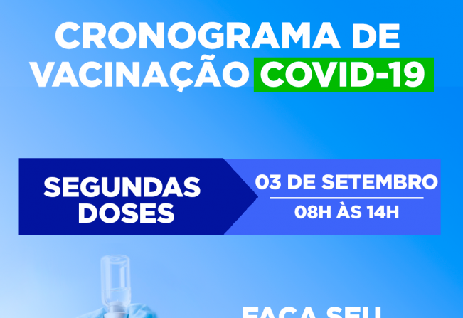 CRONOGRAMA DE VACINAÇÃO CONTRA A COVID-19