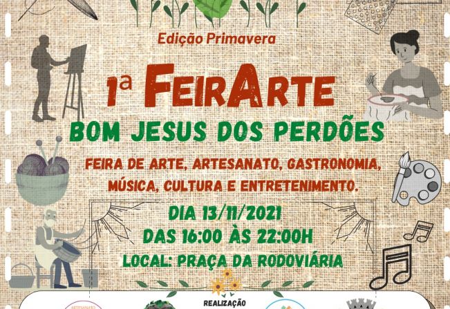 PREFEITURA REALIZARÁ PRIMEIRA FEIRA DE ARTESANATO DE BOM JESUS DOS PERDÕES