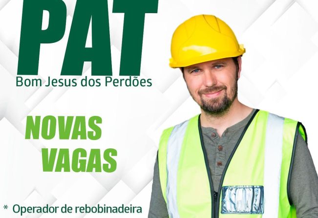 NOVAS VAGAS NO PAT