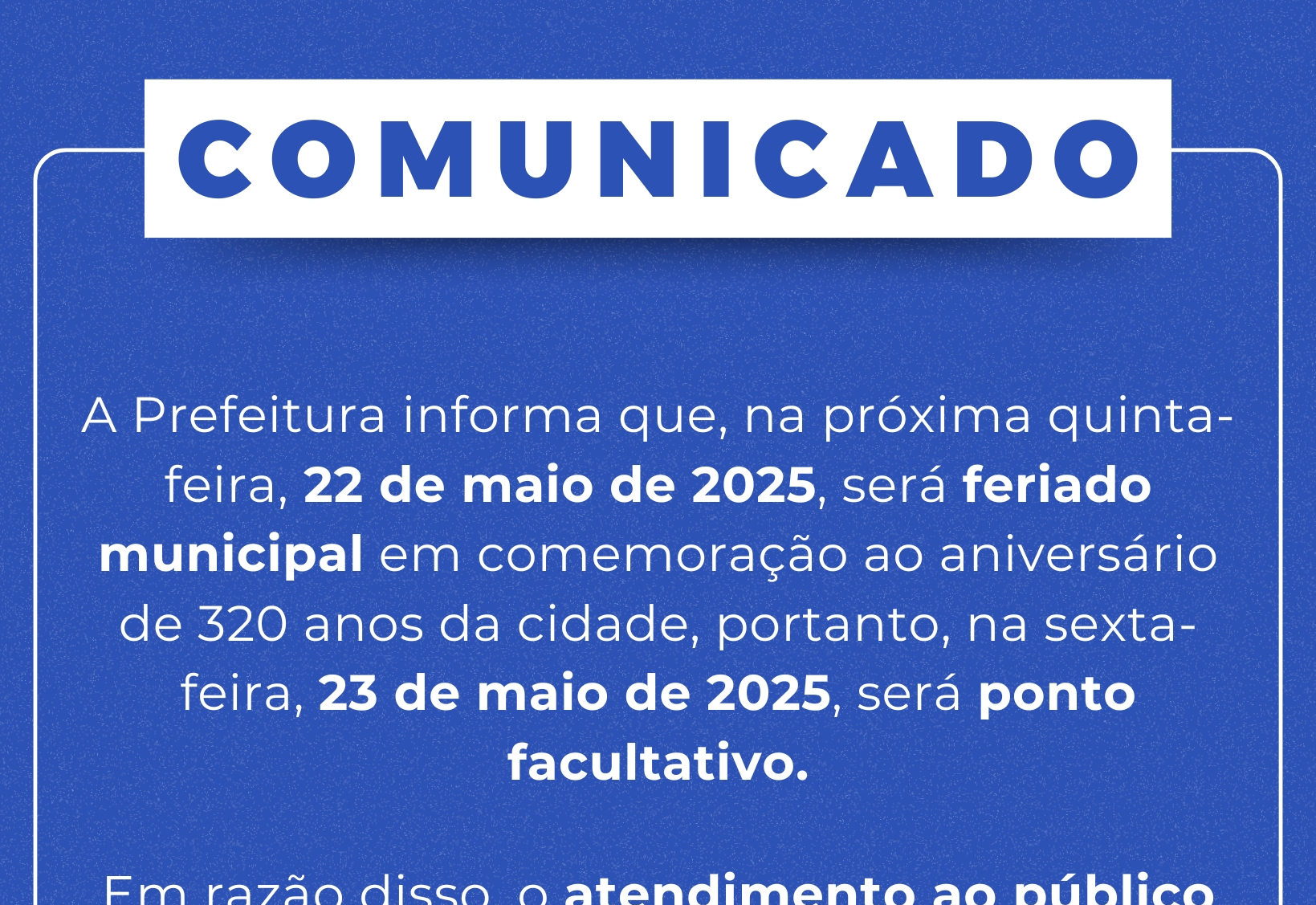 COMUNICADO