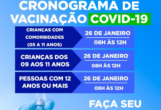 CRONOGRAMA VACINAÇÃO CONTRA A COVID-19