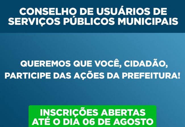 CONSELHO DE USUÁRIOS DOS SERVIÇOS PÚBLICOS MUNICIPAIS