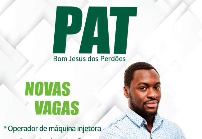 NOVAS VAGAS NO PAT