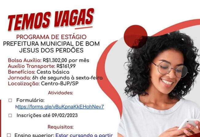 TEMOS VAGAS!